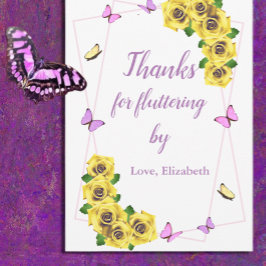 Tarjeta De Agradecimiento Baby Shower de la mariposa pequeña