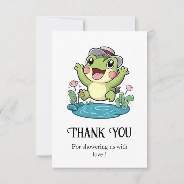 Tarjeta De Agradecimiento Baby Shower de la rata pastel caprichosa (Anverso)