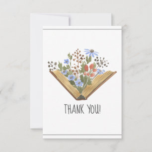 Tarjeta De Agradecimiento Baby Shower de libros