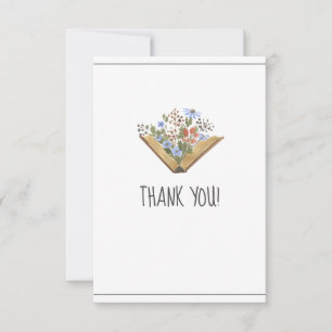 Tarjeta De Agradecimiento Baby Shower de libros