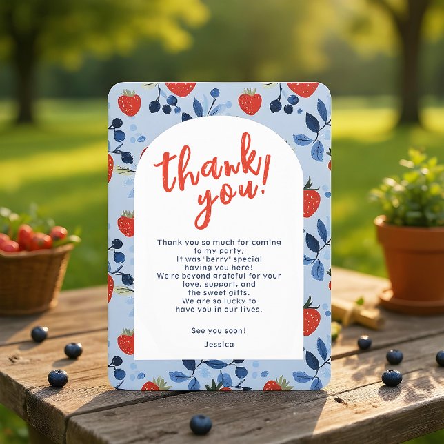 Tarjeta De Agradecimiento Baby Shower de Moda del desierto (This adorable design is bursting with charm, perfect for a spring and summer celebration!)