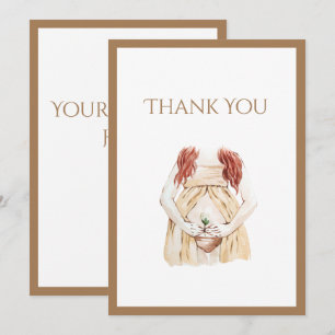 Tarjeta De Agradecimiento Baby Shower de Mommy-to-Be