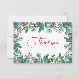 Tarjeta De Agradecimiento Baby Shower de navidades