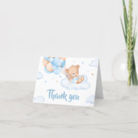 Baby Shower de nubes de espera de Blue Bearly