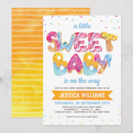 Tarjeta De Agradecimiento Baby Shower de salpicaduras de candelero neutra de