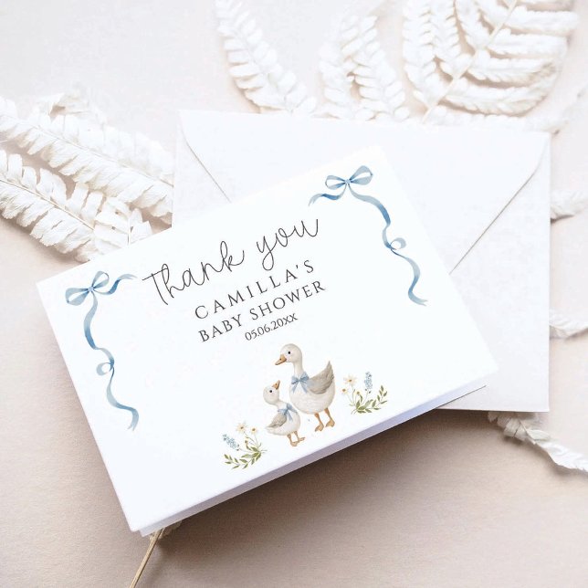 Tarjeta De Agradecimiento Baby Shower de Silly Goose (Subido por el creador)