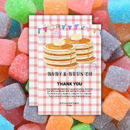 Tarjeta De Agradecimiento Baby Shower de Souffle de Baby & Brunch