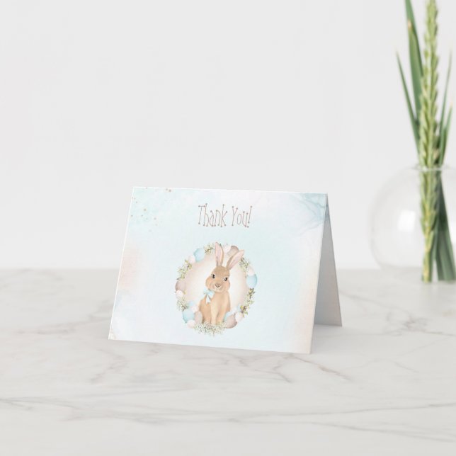 Tarjeta de agradecimiento Baby Shower de Spring Bu (Anverso)