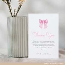 Baby Shower del Lazo Rosa Elegante