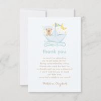 Baby Shower del oso de barca de papel dulce