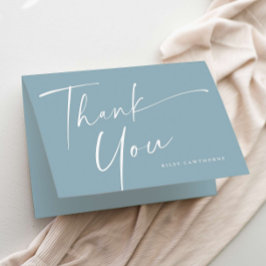 Tarjeta De Agradecimiento Baby Shower elegante y moderno