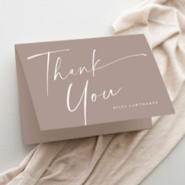 Tarjeta De Agradecimiento Baby Shower elegante y moderno