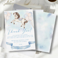 Baby Shower Fairytale Pony Stars Blue Balloons