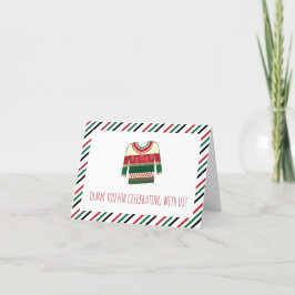 Tarjeta de agradecimiento Baby Shower Flat por sud