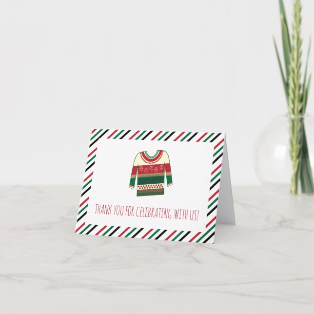 Tarjeta de agradecimiento Baby Shower Flat por sud (Anverso)