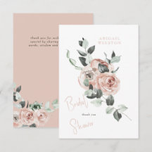 Baby Shower Floral Eucalipto Rosa 