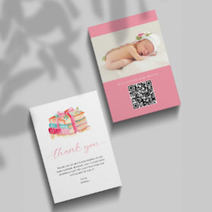 Tarjeta De Agradecimiento Baby Shower Gracias Nuevo Capítulo Comienza Foto Q