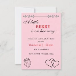 Tarjeta De Agradecimiento Baby Shower Invitation