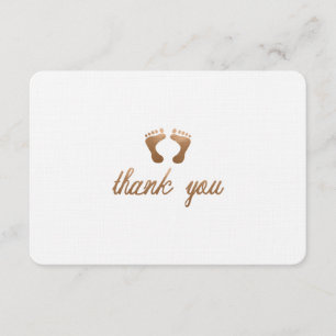 TARJETA DE AGRADECIMIENTO BABY SHOWER LE AGRADECE CARD-FLAT