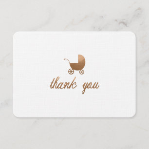 TARJETA DE AGRADECIMIENTO BABY SHOWER LE AGRADECE CARD-FLAT