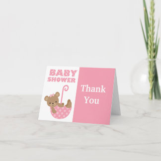 Tarjeta De Agradecimiento Baby Shower le agradece cardar