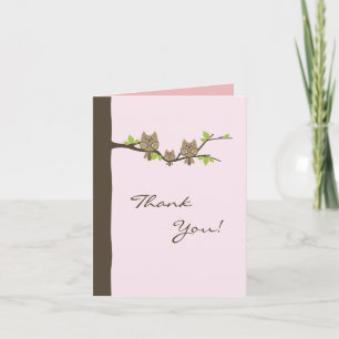 Tarjeta De Agradecimiento Baby Shower le agradece cardar (el chica)