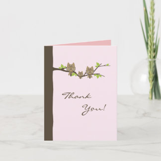 Tarjeta De Agradecimiento Baby Shower le agradece cardar (el chica)