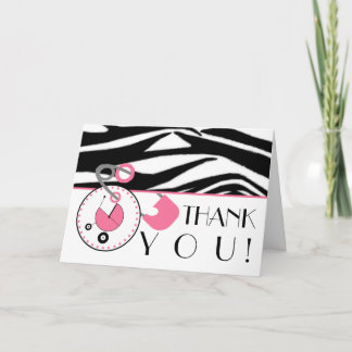 Tarjeta De Agradecimiento Baby Shower le agradece - Pin del estampado de