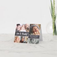 Baby Shower Love and Gracias Collage de fotos