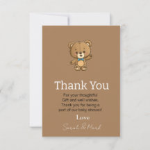 Baby Shower Neutral moderno Teddy Bear