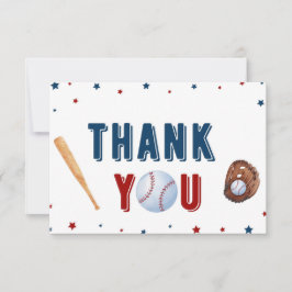 Tarjeta de agradecimiento Baby Shower para el béis