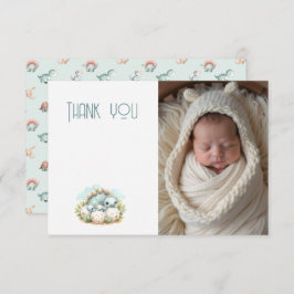 Tarjeta De Agradecimiento Baby Shower Photo Thank You Note Dinosaur Dino