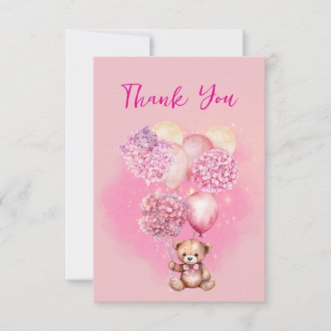 Tarjeta De Agradecimiento Baby Shower Podemos Esperar (Anverso)