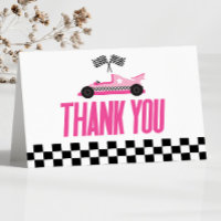 Baby Shower Racecar de coches de carreras rosa