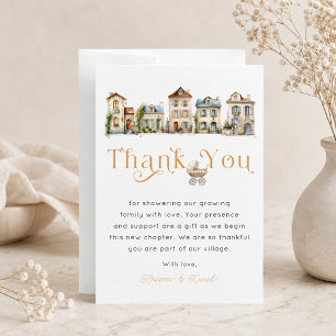Tarjeta de agradecimiento – Baby Shower 'Se necesi
