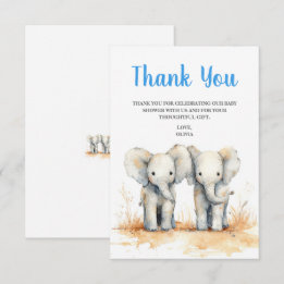 Tarjeta De Agradecimiento Baby Shower Thank You Card