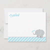 Baby Shower, un elefante azul cielo moderno y gris