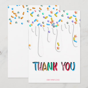 Tarjeta De Agradecimiento Baby Sprinkle 