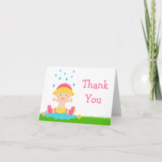 Tarjeta De Agradecimiento Baby Sprinkle Gracias