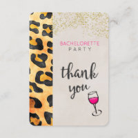 Bachelorette Party Wild Animal Pattern Gracias