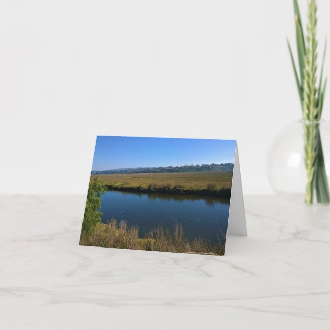 Tarjeta De Agradecimiento Back Bay, Newport Beach, California (Anverso)