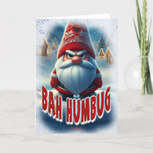 TARJETA DE AGRADECIMIENTO BAH HUMBUG