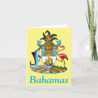 Bahamas con escudo de armas (paraíso caribeño)