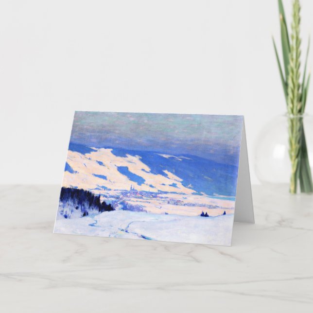 Tarjeta De Agradecimiento Baie-Saint-Paul por Clarence Gagnon (Anverso)