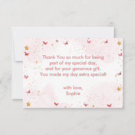 Tarjeta De Agradecimiento Baila y gira, pequeña bailarina de ballet, cumplea