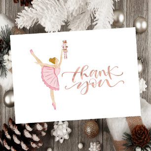 Tarjeta de agradecimiento Bailarina de acuarela Ca