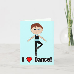 Tarjeta De Agradecimiento Bailarina de niños: Gracias por venir a verme bail