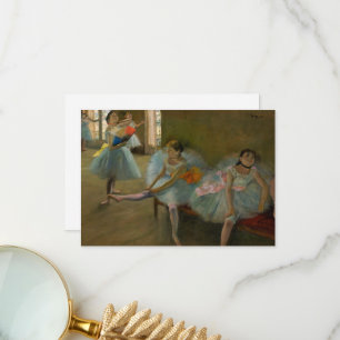 Tarjeta De Agradecimiento Bailarinas en el aula de Edgar Degas