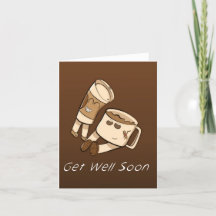 Baje Pronto Coffee Pair Greeting Card