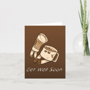 Tarjeta De Agradecimiento Baje Pronto Coffee Pair Greeting Card